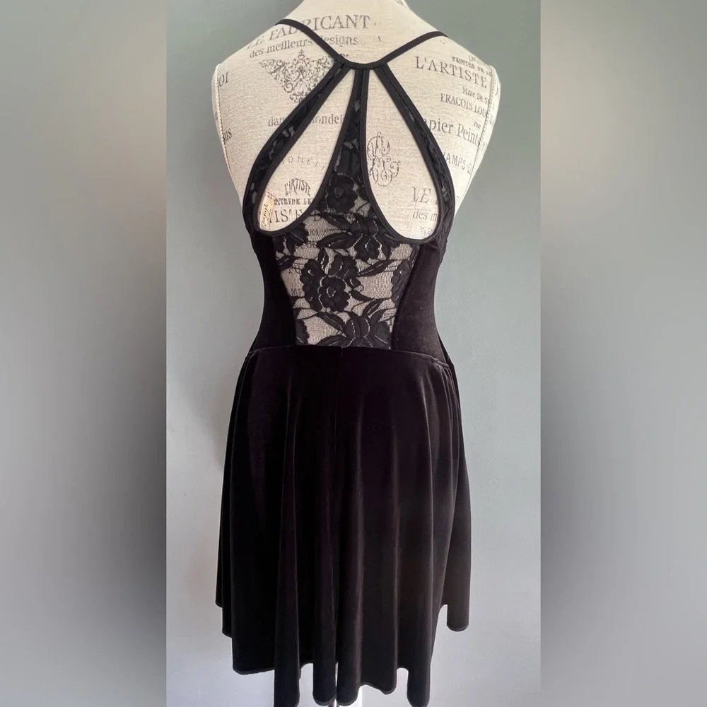 Free People stretch Velvet Dress size S